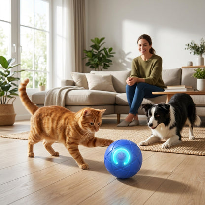 Self-Rolling Dog Ball