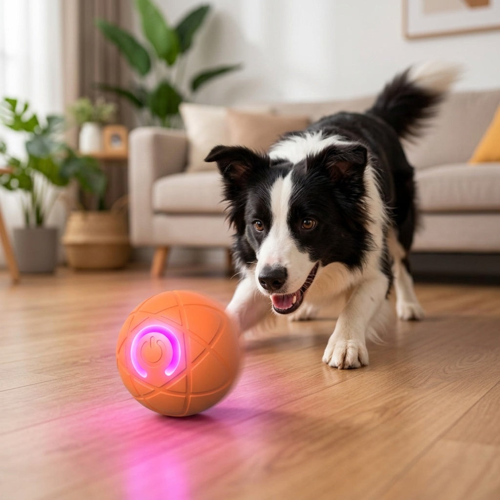 Self-Rolling Dog Ball